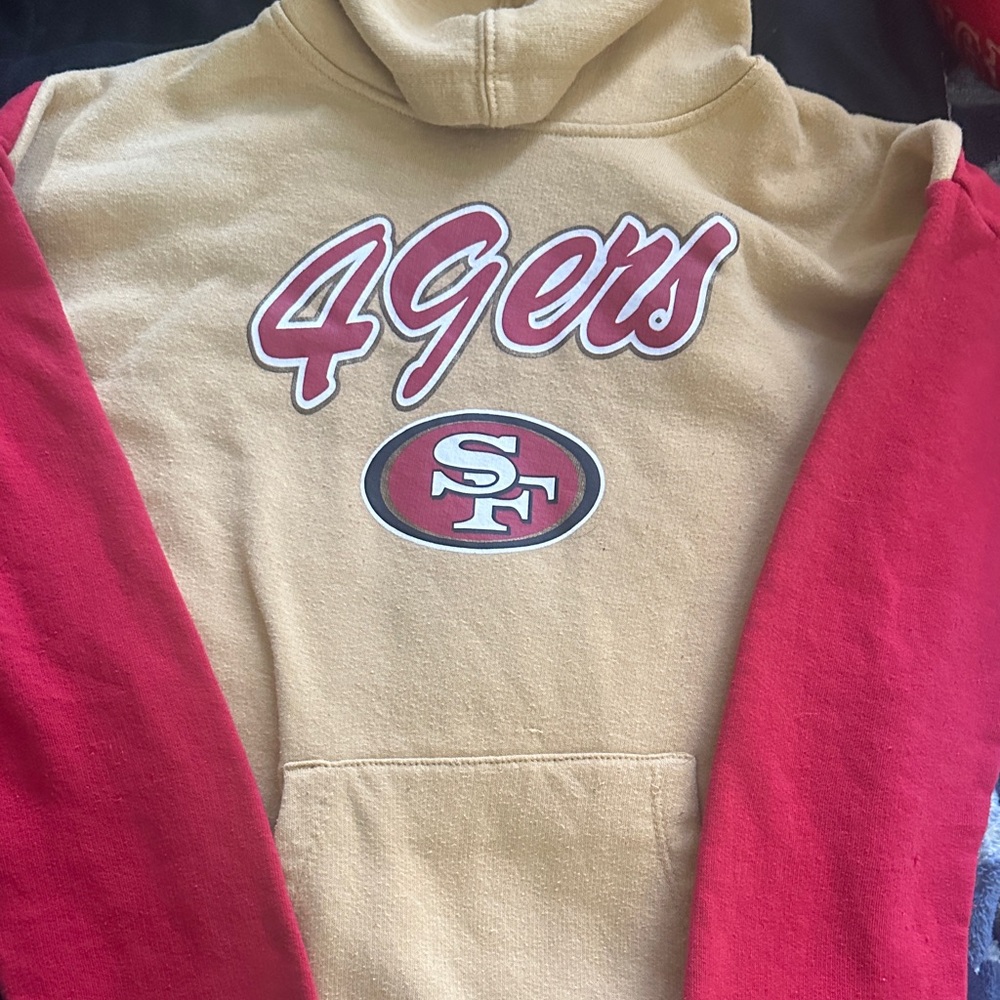 49ers Girls Hoodie - Red and Gold
